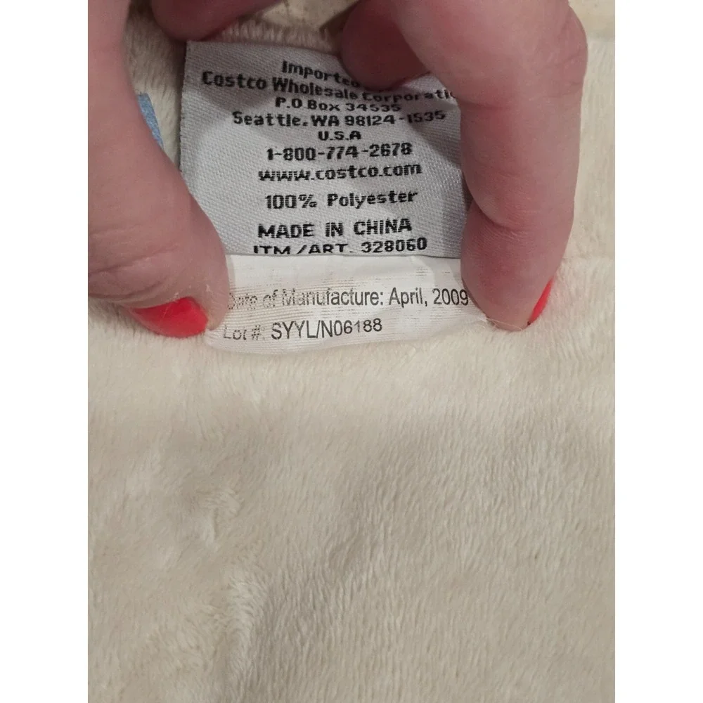 Disney Baby Tigger Baby Blanket Cream Sherpa Fleece Orange Ladybugs Peek-A-Boo